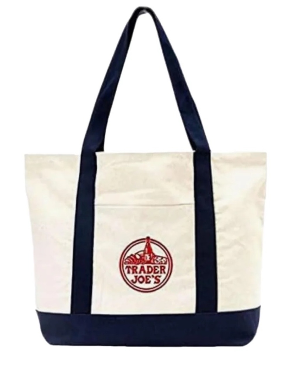 Trader Joe’s Canvas Tote Bag Navy Blue